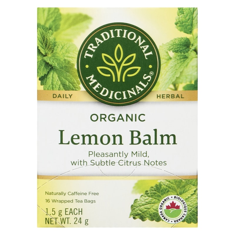 Lemon Balm Organic Wrapped Tea Bags