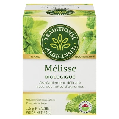 Traditional Medicinals Mélisse Biologique Sachets Emballés 16 ea, 0,44 $/1ch