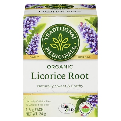 Traditional Medicinals Licorice Root Organic Wrapped Tea Bags 16 ea, $0.37/1ea