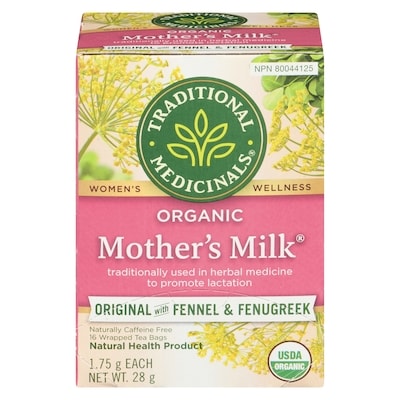 Traditional Medicinals Mother'S Milk Original With Fennel & Fenugreek Organic Wrapped Tea Bags 16 ea, $0.37/1ea