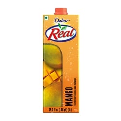 Dabur Real Mango Nectar 1 l, $0.35/100ml