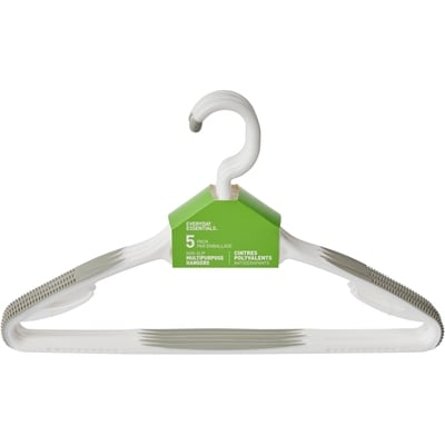 Everyday Essentials Cintres polyvalents antidérapants 5 par emballage 5x1.0 ea, 1,60 $/1ch