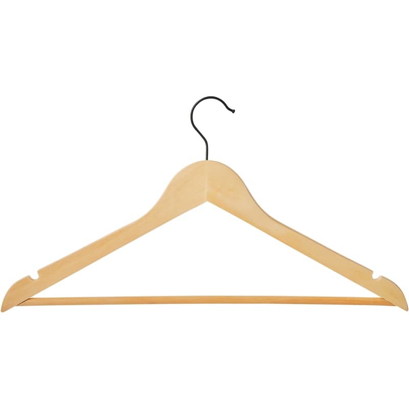 Natural Wooden Hangers 20 Pack