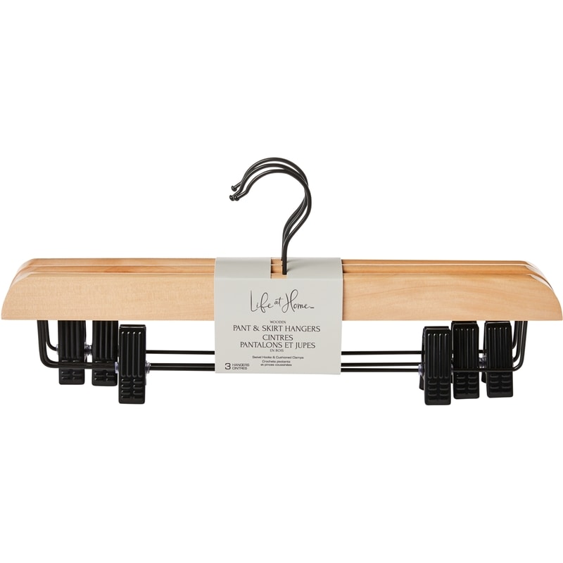 Natural Wooden Pant & Skirt Hangers