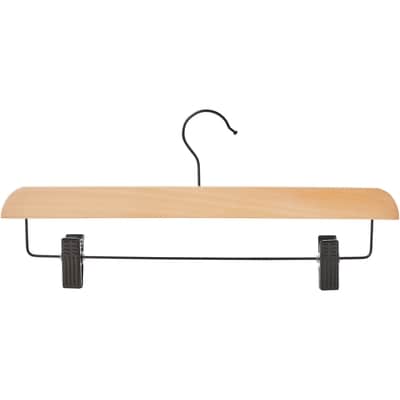 Cintres en bois naturel pour pantalons et jupes