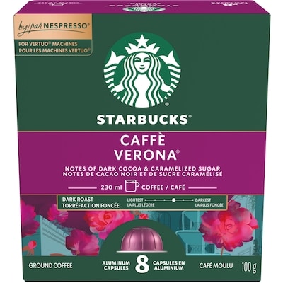 Starbucks Caffé Verona For Nespresso Vertuo 100 g, $12.99/100g