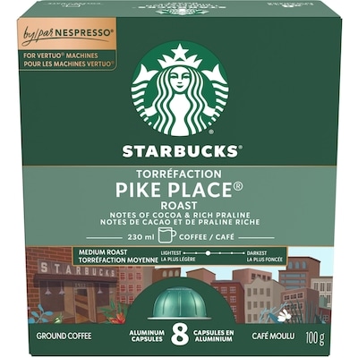Starbucks Pike Place Roast For Nespresso Vertuo 100 g, $12.99/100g