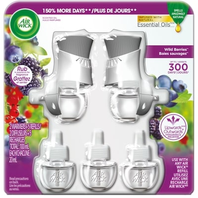 Air Wick Purificateur d’air Freshmatic, recharges de vaporisateur automatique, Parfumée Baies sauvages 5 ea, 3,20 $/1ch