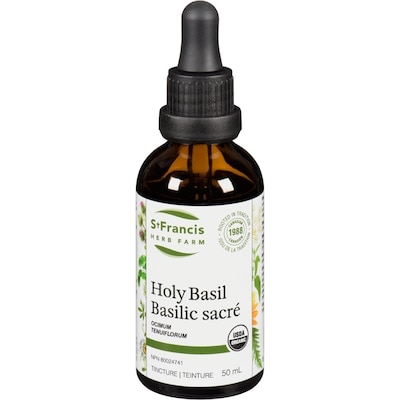 St Francis Herb Farm Holy Basil Tincture 50 ml, $35.98/100ml