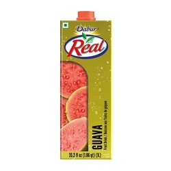 Dabur Real Guava Nectar 1 l, $0.40/100ml