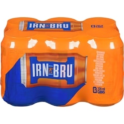 Barr Carbonated Flavoured Soft Drink 6x330.0 ml, $0.40/100ml