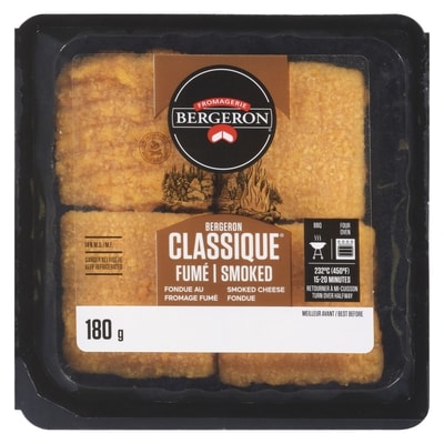 Bergeron Smoked Cheese Fondue 14 % M.F.  180 g, $2.77/100g