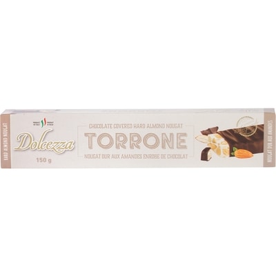 Dolcezza Torrone Chocolate Covered Hard Almond Nougat 150 g, $4.66/100g