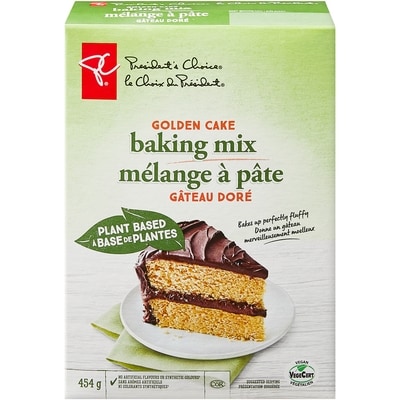 President's Choice Plant Based Golden Cake Baking Mix 454 g, $1.76/100g