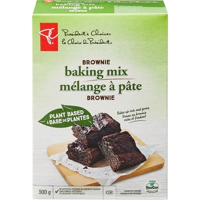 President's Choice Plant Based Brownie Baking Mix 500 g, $1.60/100g