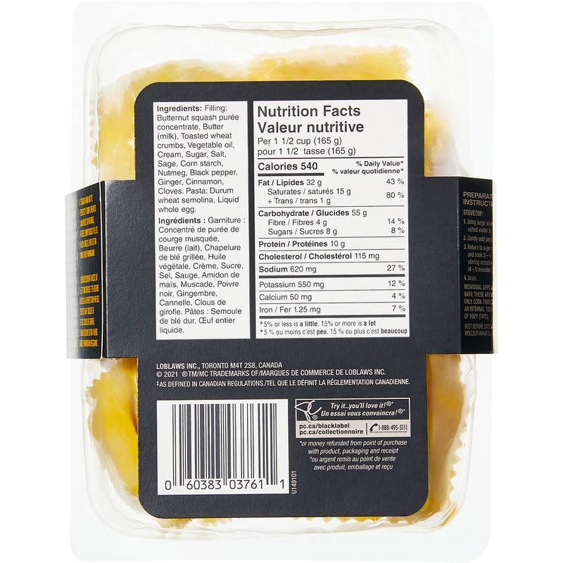 Ravioli Grandi Butternut Squash & Brown Butter