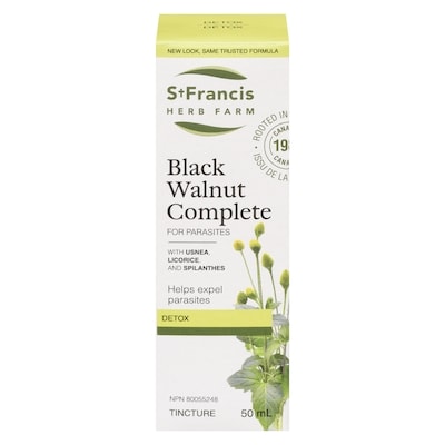 St Francis Herb Farm Tincture Black Walnut Complete Detox 50 ml, $37.98/100ml