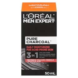 Men Expert Daily Moisturizer For Acne-Prone Skin Pure Charcoal