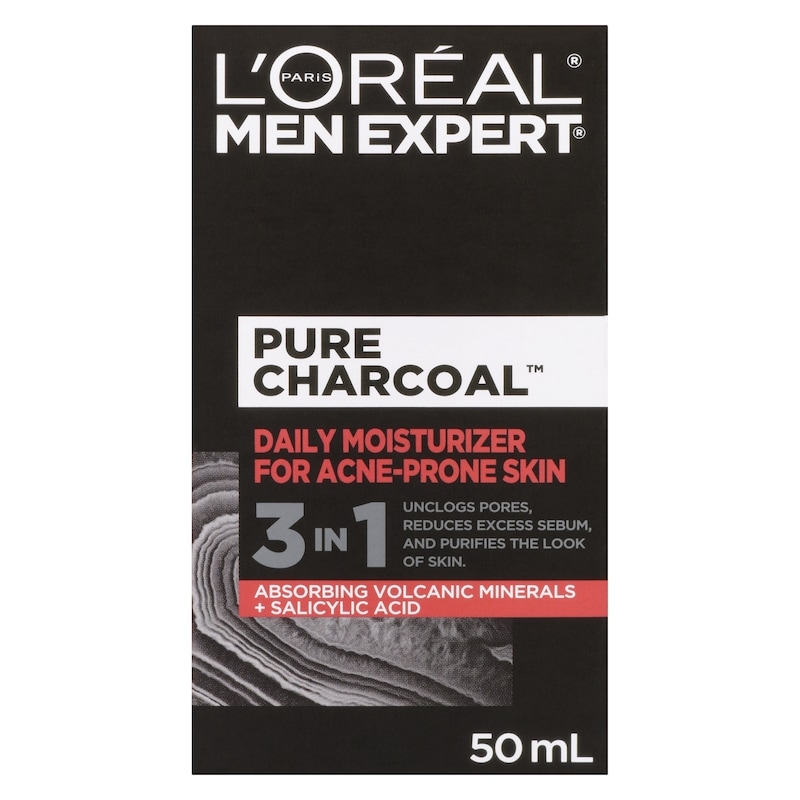 Men Expert Daily Moisturizer For Acne-Prone Skin Pure Charcoal