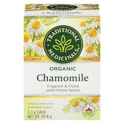 Traditional Medicinals Chamomile Organic Wrapped Tea Bags 16 ea, $0.34/1ea