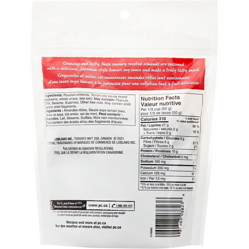 Tamari-Flavoured Almonds