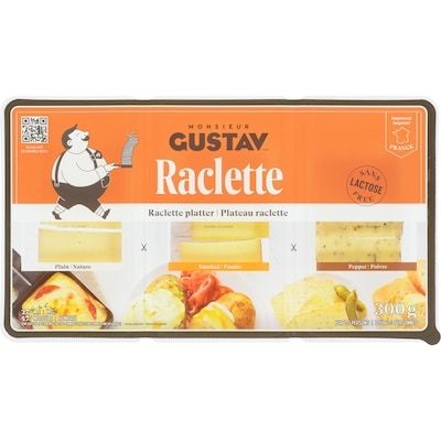 Monsieur Gustav Trio Raclette Cheese 300 g, $5.33/100g