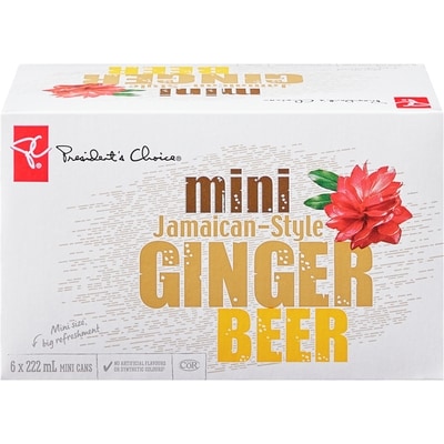 President's Choice Mini Jamaican Style Ginger Beer 6 Pack 6x222.0 ml, $0.30/100ml