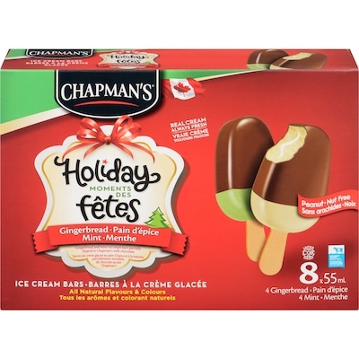 Chapmans Ice Cream Bars Gingerbread Mint 8x55.0 ml, $1.59/100ml