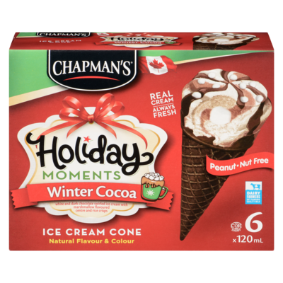 Chapmans Ice Cream Cone Winter Cocoa 6x120.0 ml, $0.97/100ml