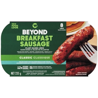 Beyond Meat Plant-Based Breakfast Sausage, 8ct 235 g, $3.83/100g