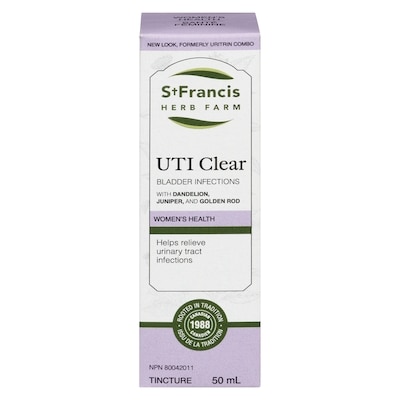 St Francis Herb Farm Uti Clear Women'S Health Tincture 50 ml, $45.98/100ml