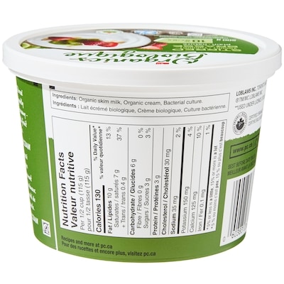 Organic Plain Stirred Yogurt 10% M.F.