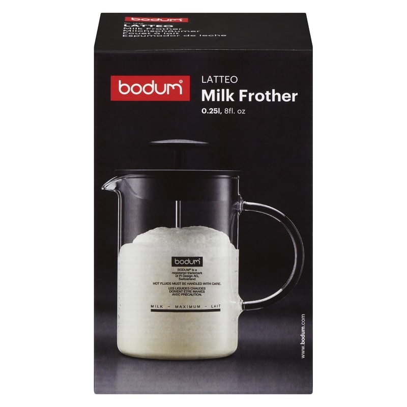 Latteo Milk Frother With Glass Handle