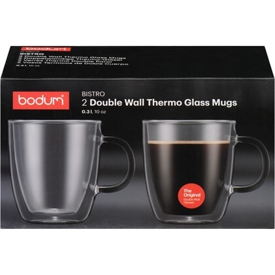 Bodum Bistro 2PC Double Wall Mugs 1 ea, $40.00/1ea