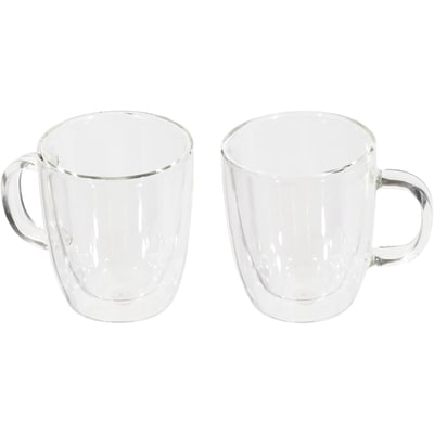 Bistro 2PC Double Wall Mugs