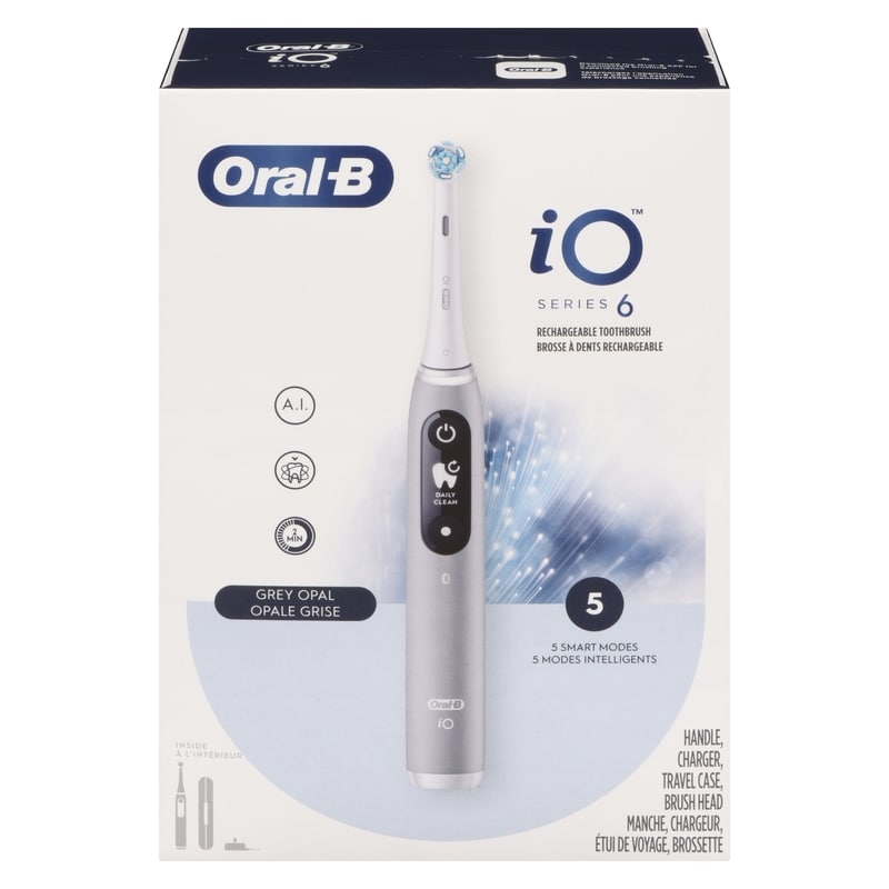 Oral-B iO Series 6 Grey Opal 本体　付属品完備 電動歯ブラシ ブラウンオーラルB 公式 | iO6（グレーオパール