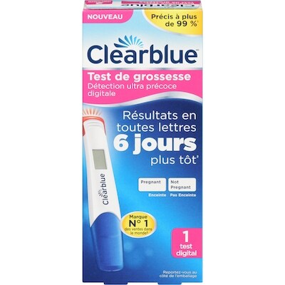 Clearblue Test de grossesse 1 ea, 18,99 $/1ch