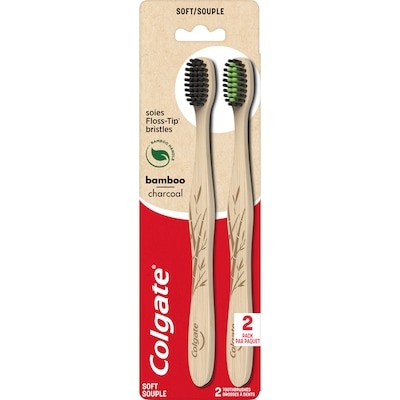 Colgate Bamboo Charcoal Toothbrush, Soft 2 ea, $5.50/1ea