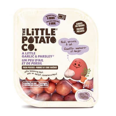 The Little Potato Company Prêtes pour le micro-ondes, pommes de terre à l'ail et au persil 454 g, 1,21 $/100g