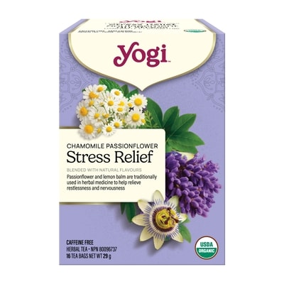 Yogi Chamomile Passionflower Stress Relief Herbal Tea 29 g, $22.38/100g