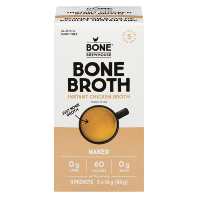 Bone Brewhouse Instant Chicken Bone Broth Naked 16 g, $68.69/100g