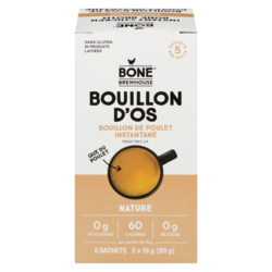 Bone Brewhouse Bouillon D'Os De Poulet Instantané Nature 16 g, 74,94 $/100g