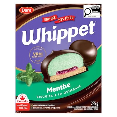 Dare Biscuits Whippet Menthe 285 g, 1,93 $/100g