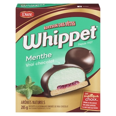 Dare Biscuits Whippet Menthe 285 g, 1,40 $/100g