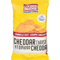 Covered Bridge Croustilles de pommes de terre, Fromage Cheddar 170 g, 2,35 $/100g