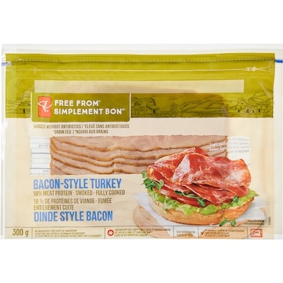 le Choix du Président Dinde style bacon Simplement bon 300 g, 3,00 $/100g