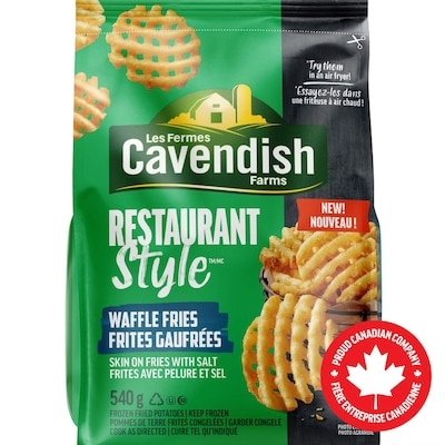 Les Fermes Cavendish Frites Gaufrées Classiques 540 g, 1,02 $/100g