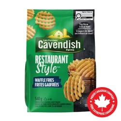 Les Fermes Cavendish Frites gaufrées Restaurant Style 540 g, 0,65 $/100g