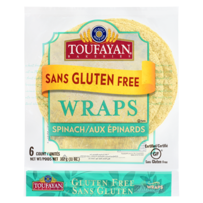 null Kosher Wraps Gluten Free Spinach 312 g, $1.97/100g