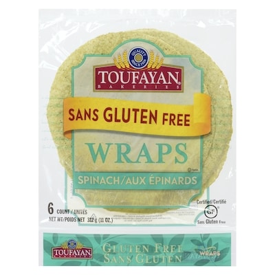 null Kosher Wraps Gluten Free Spinach 312 g, $1.87/100g